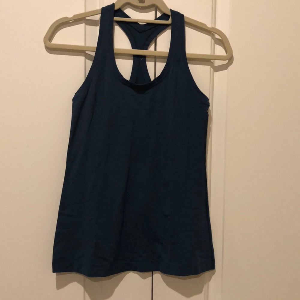 Lululemon dark blue/teal cool racer back tank